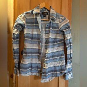 Noble Outfitters Blue and Cream Shirt